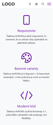 AURORA světlá/fialová