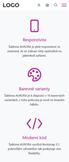 AURORA světlá/nachová