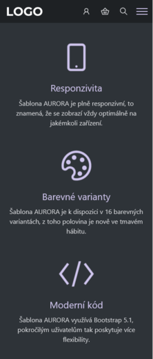 AURORA tmavá/fialová