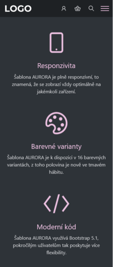 AURORA tmavá/nachová