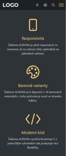 AURORA tmavá/oranžová