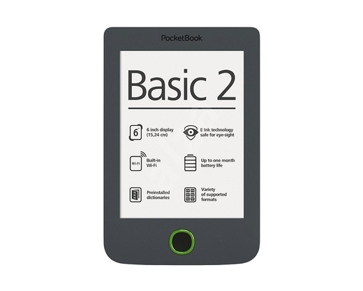 PocketBook 614 Basic 2 šedý