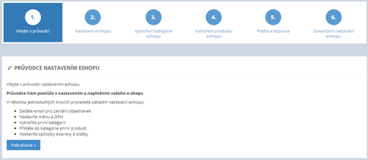 Průvodce vytvořením e-shopu - E-shop základní informace