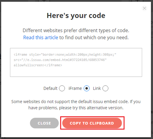 Html kód katalogu z issuu.com