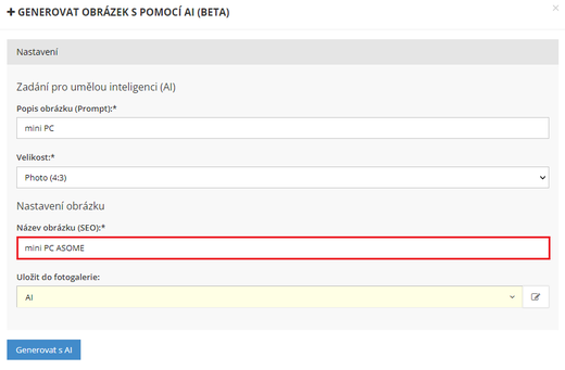 Nechejte si vytvořit obrázky pomocí AI