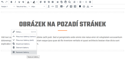 Obrázek an pozadí