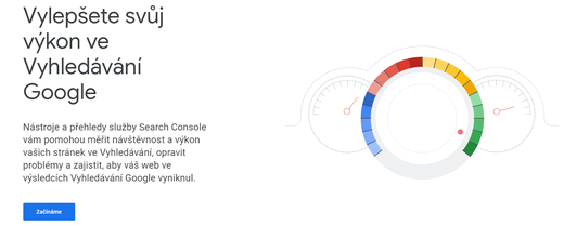 Registrace do Google Search Console