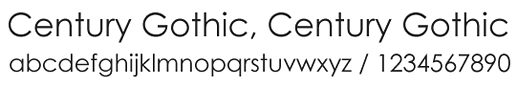 top-fonts-century-gothic-png