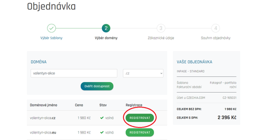 Valentýnská akce inPage